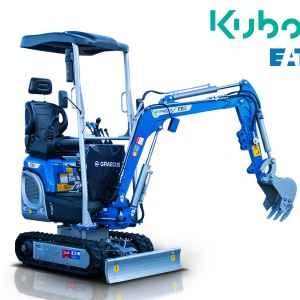 Miniexcavator Graecus EB12-PRO 1.2 tone, senile reglabile, joystick, 14 CP Motor KUBOTA D722 3 cilindrii Diesel, sistem hidraulic EATON USA