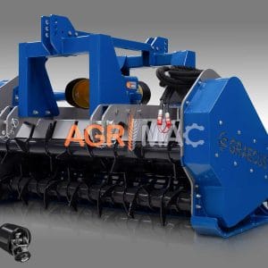 Tocator de vegetatie reversibil Graecus, 180 cm, conectare cardan tractor, doua role de alimentare hidraulice, DPK180