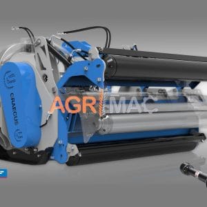 Tocător agricol greu Graecus, cu capotă rabatabilă și deplasare hidraulică – CERBERUS OPEN160