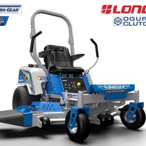 Mașină de tuns iarba profesională cu rază zero de întoarcere (Zero-Turn) 127 cm, cu transmisie hidrostatică, evacuare laterală, kit de mulcire și motor Loncin V-Twin 764cc 27 CP | GRAECUS DREPANUS ZTR127-PRO