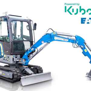 Miniexcavator pe șenile Graecus EB27C-PRO cu cabină (2.7 Tone)