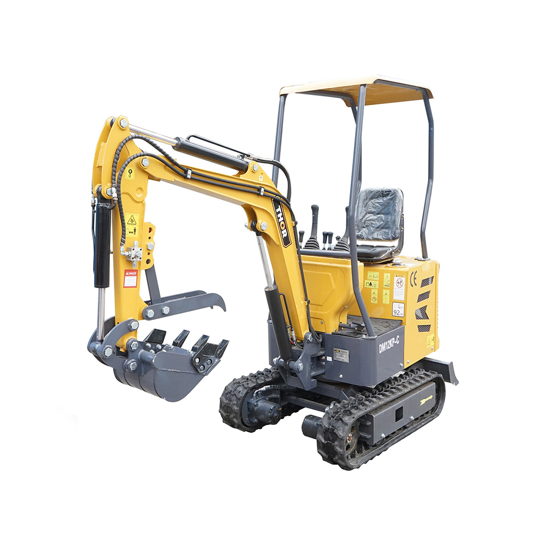 Mini excavator 1T cu semicabina, motor diesel 9.5CP, adancime sapare 1764mm, capacitate ridicare 350Kg, THOR