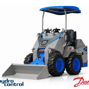 Mini-Încărcător Frontal pe Roți Skid Steer cu Scaun Operator DACTYL E-810S RATO (23 CP, Ridicare 840 kg, Hidraulică DANFOSS) – GRAECUS